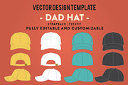 Hat Template - Dad Hat, a Hat Mockup by Template Haven (Thumbnail 1 of 10)