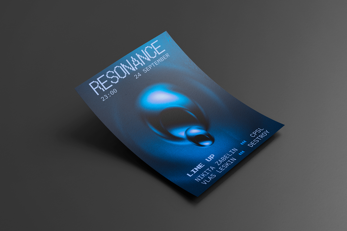 Techno event party flyer template, a Flyer Template by MAcherry design studio (Photo 3 of 3)