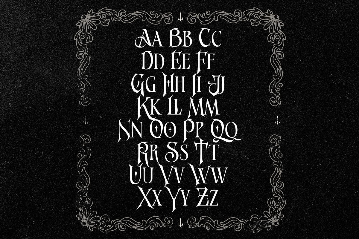 Dreadglyph – Metal Horror Typeface, a Serif Font by Inviline.co (Photo 3 of 17)