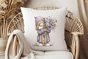 Whimsical Spring Gnome Clipart, an Illustration by OK Design (Thumbnail 6 of 6)