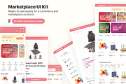 Marketplace UI Kit - Figma Template, an UI Kit Template by herruadi (Thumbnail 2 of 5)