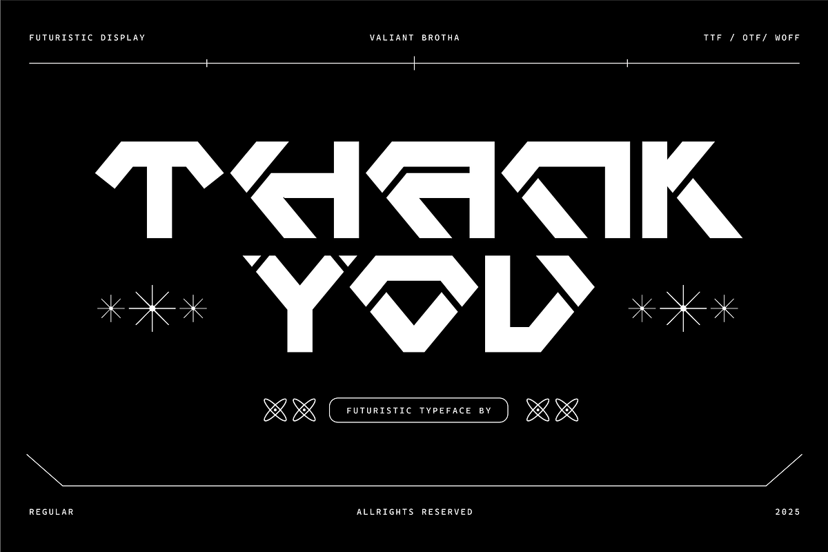 VB Mixow - Futuristic Display Font, a Sans Serif Font by VALIANTBROTHA (Photo 11 of 11)