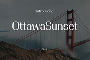 Ottawa Sunset Slab Serif Font, a Slab Serif Font by Blue Digital Studio (Thumbnail 1 of 2)