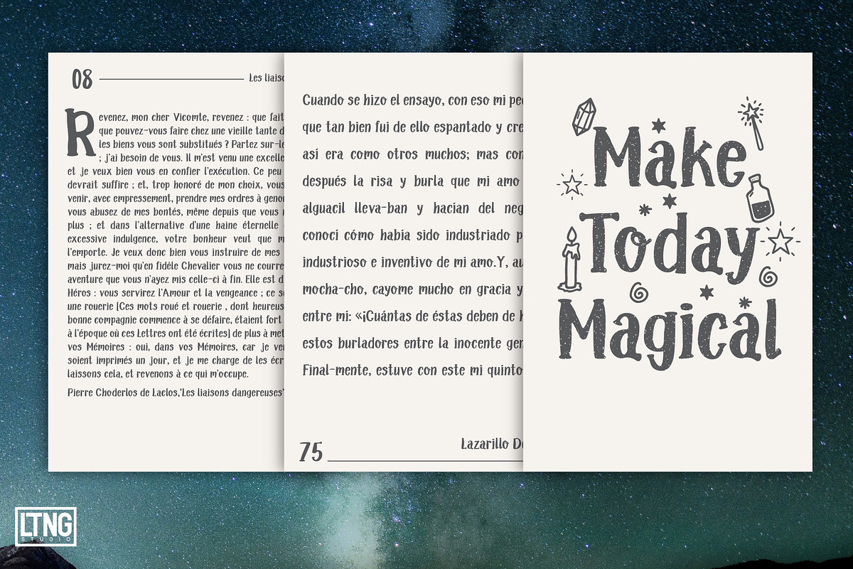 Stay Magical Font Family, a Serif Font by LTNG STUDIO (Photo 9 of 11)