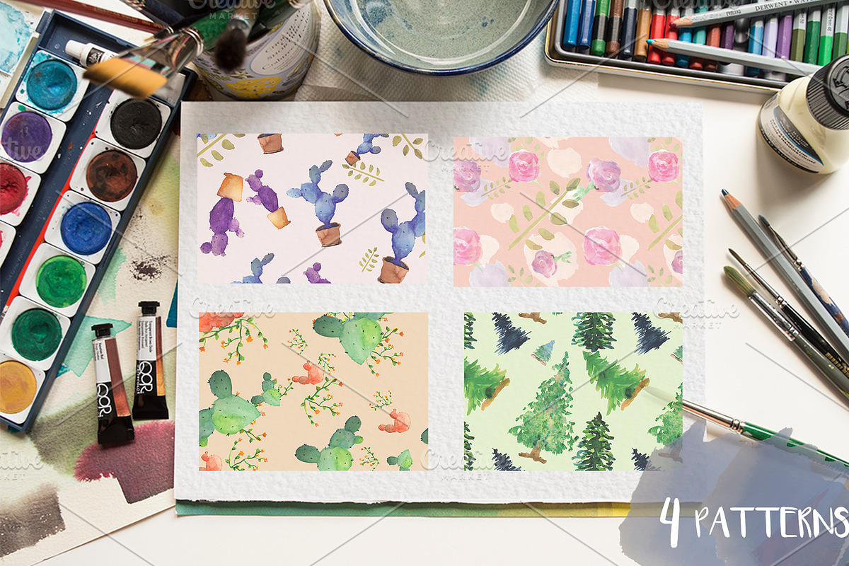 WATERCOLOR SET, a Texture Illustration by Mel's Shop (Photo 4 of 14)