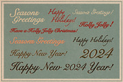 Happy Holidays set: retro edition, a Decorative Illustration by Paper Cherry (Thumbnail 6 of 21)