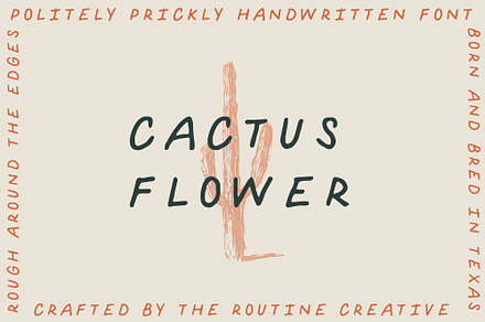 Cactus Flower - Handwritten Font