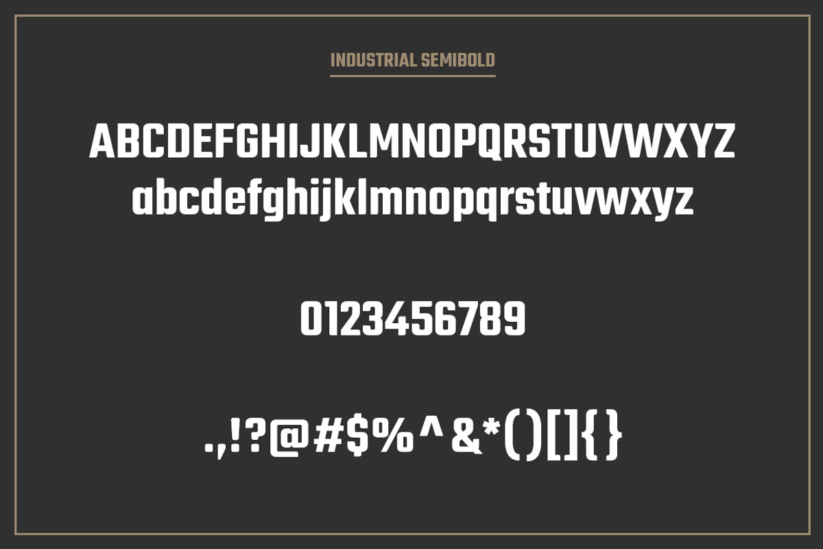 Industrial Font Collection preview 7