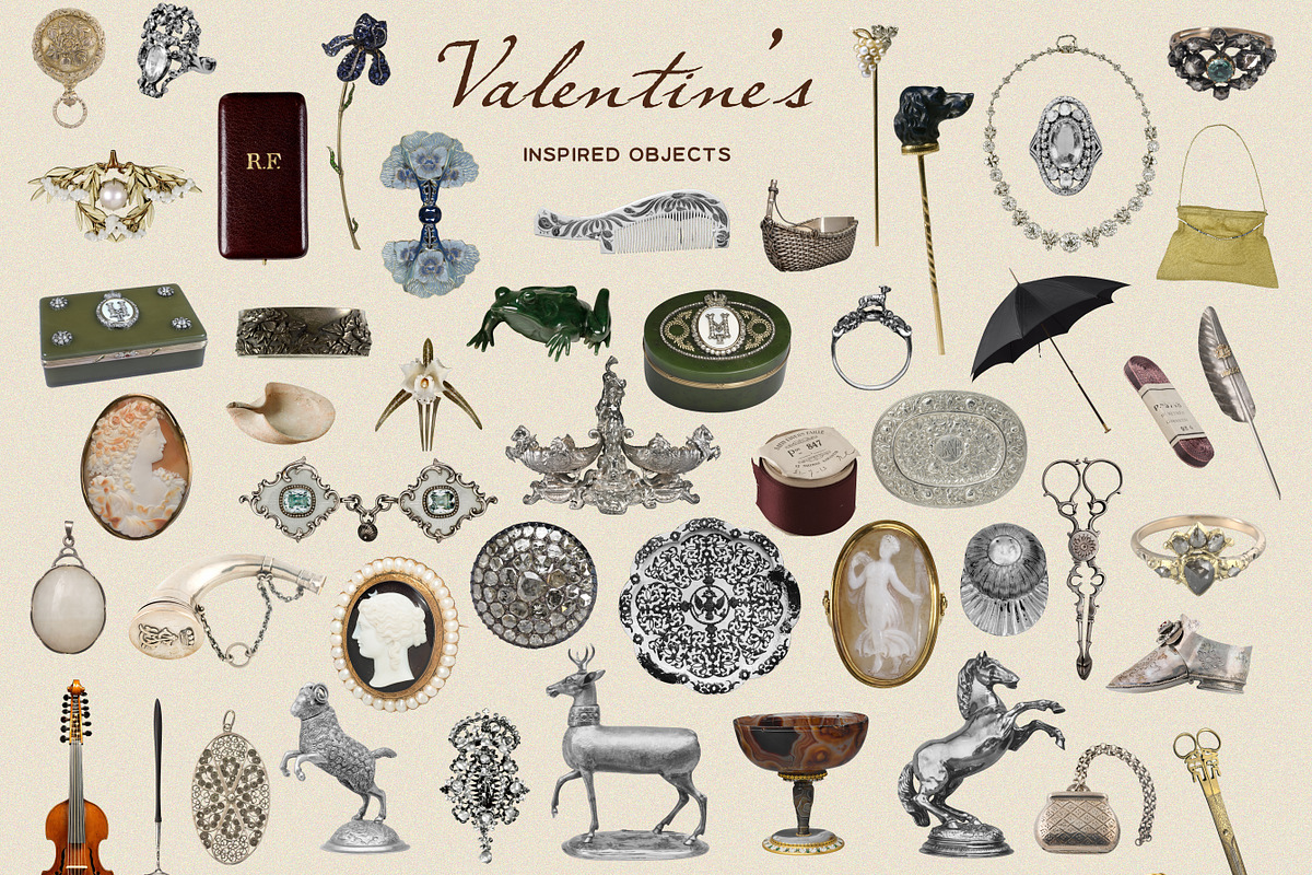 Vintage Valentines Day Mixed Media, an Object Graphic by Laras Wonderland (Photo 5 of 10)