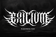 Exilium | Black Metal Font, a Blackletter Font by Denustudios (Thumbnail 1 of 12)