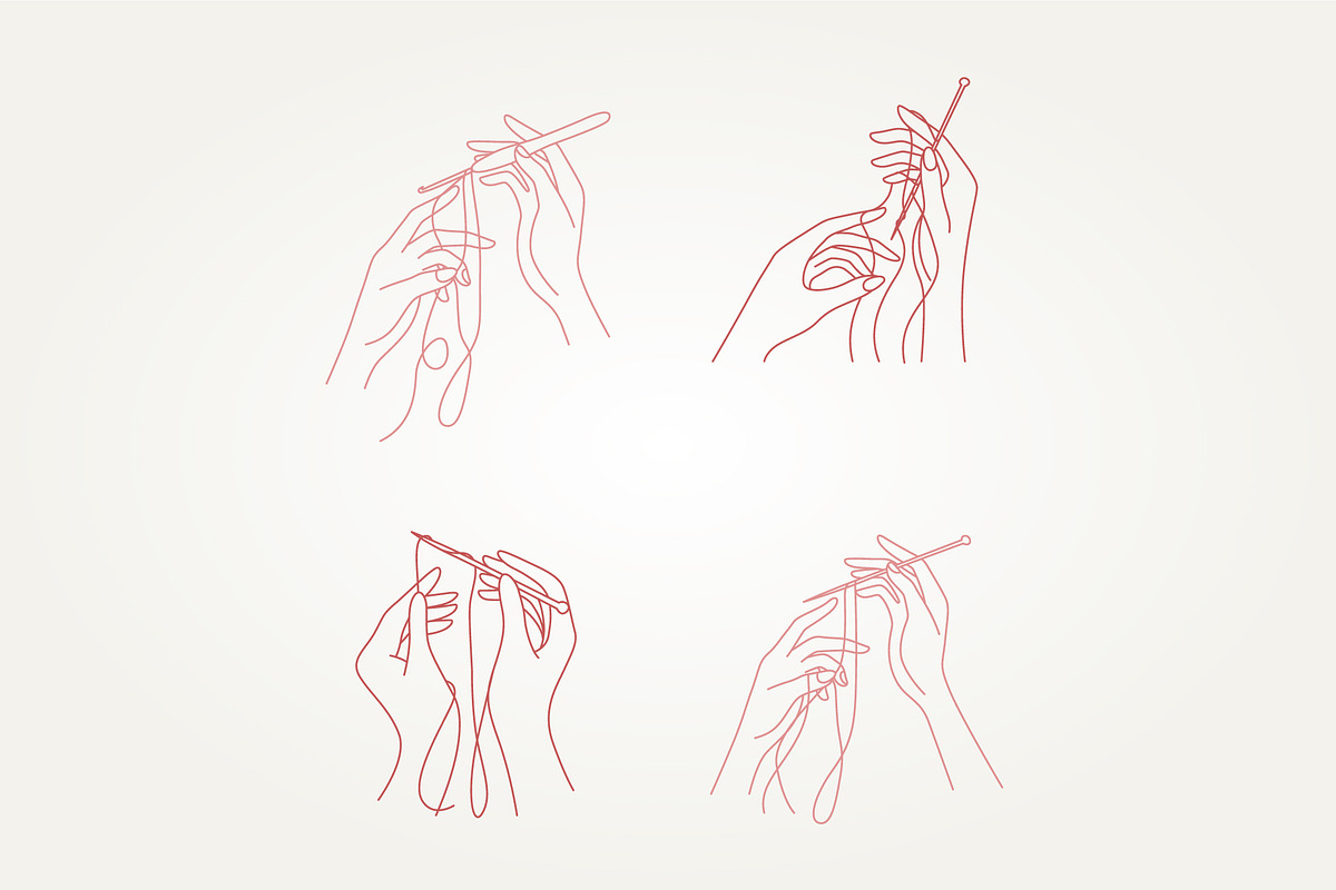 woman's hands knitting set icon, a Branding & Logo Template by Blazybone (Photo 1 of 2)