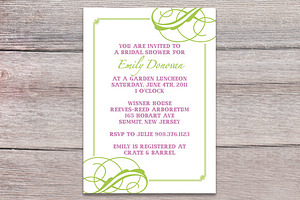 Floral garden bridal shower