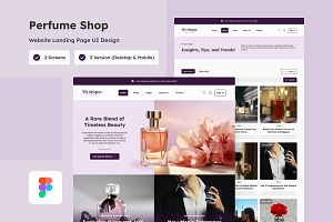 Mystique - Perfume Shop Landing Page, a Landing Page Template by twinstd