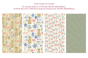 Herbal Tea Clipart And Patterns