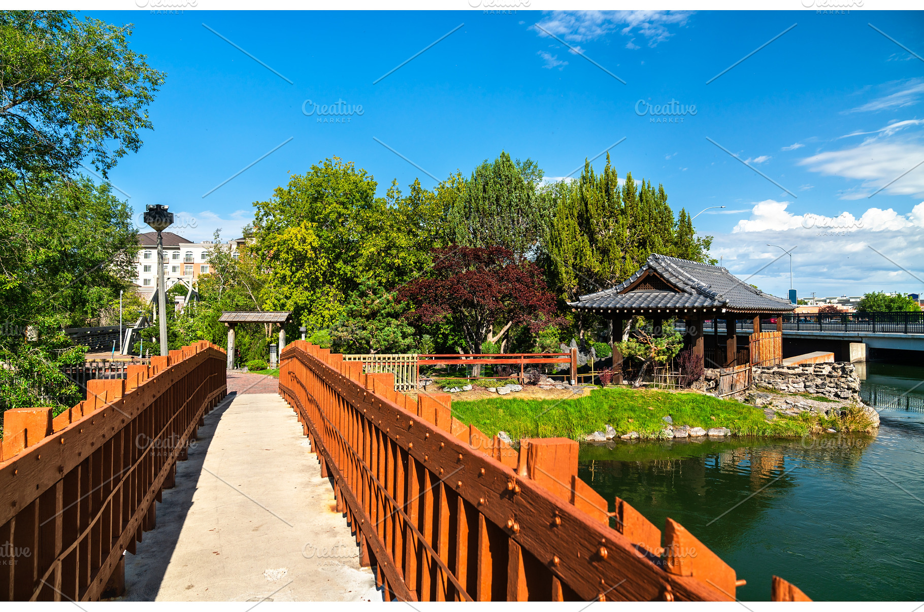 Japanese Friendship Garden in Idaho, an Architecture Photo by Leonid Andronov