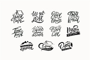 Travel Lettering & Adventure Quotes, a Decorative Illustration by Oktyabr (Thumbnail 4 of 4)