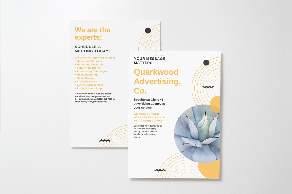 5x7 two flat cards flyer psd mockup, a Print Template by Leo Flo Mockups (Photo 6 of 6)
