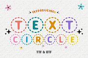 Text Circle - Comic Font Types, a Font by KiddoGlyphs Studio (Thumbnail 1 of 3)