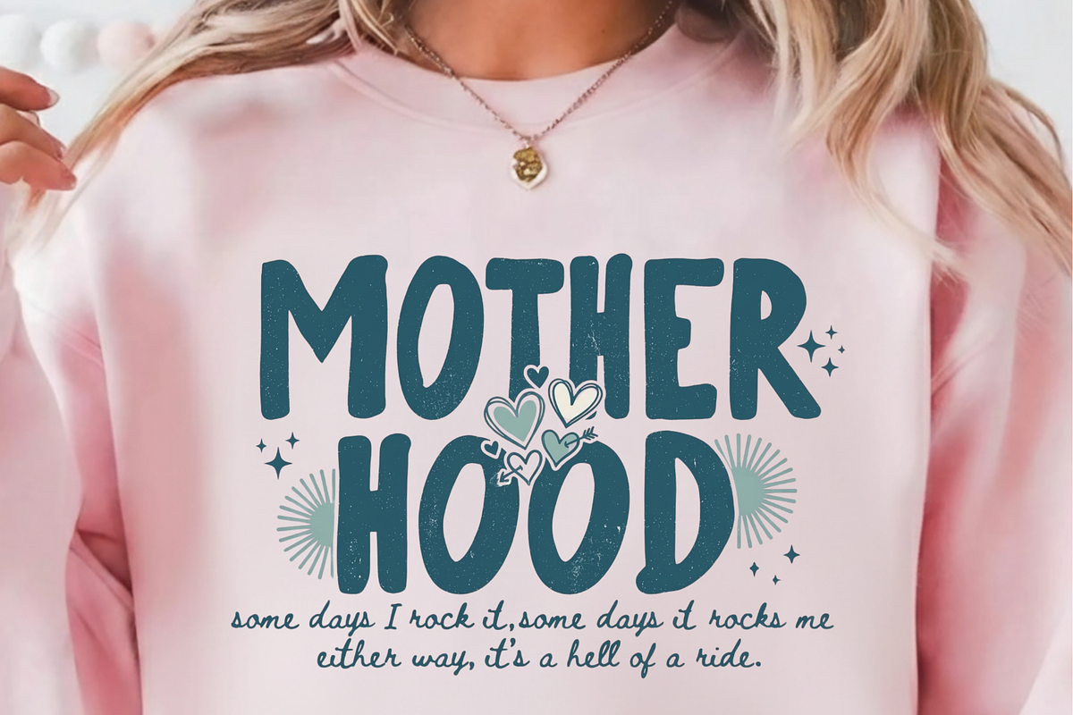 Motherhood PNG, Trendy Mom Life PNG,, a Graphic by Vector Portal (Photo 1 of 9)