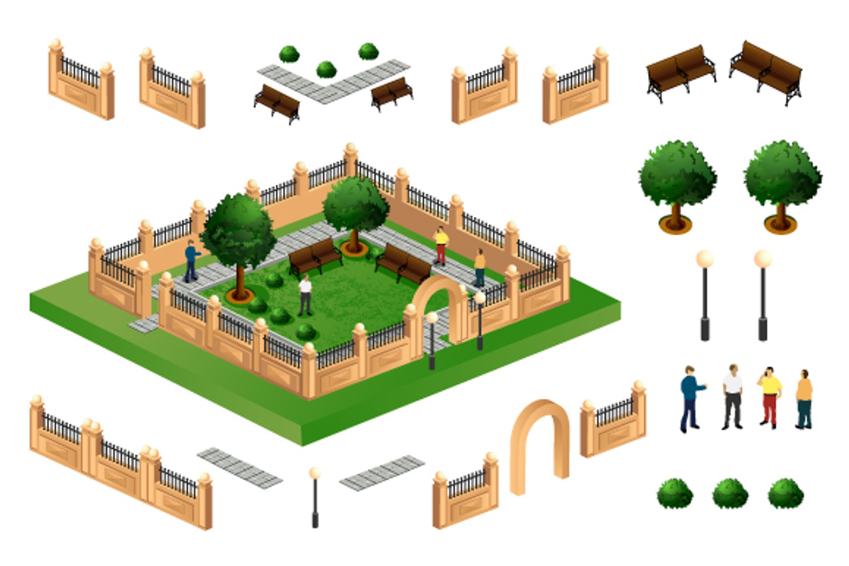 City park illustration