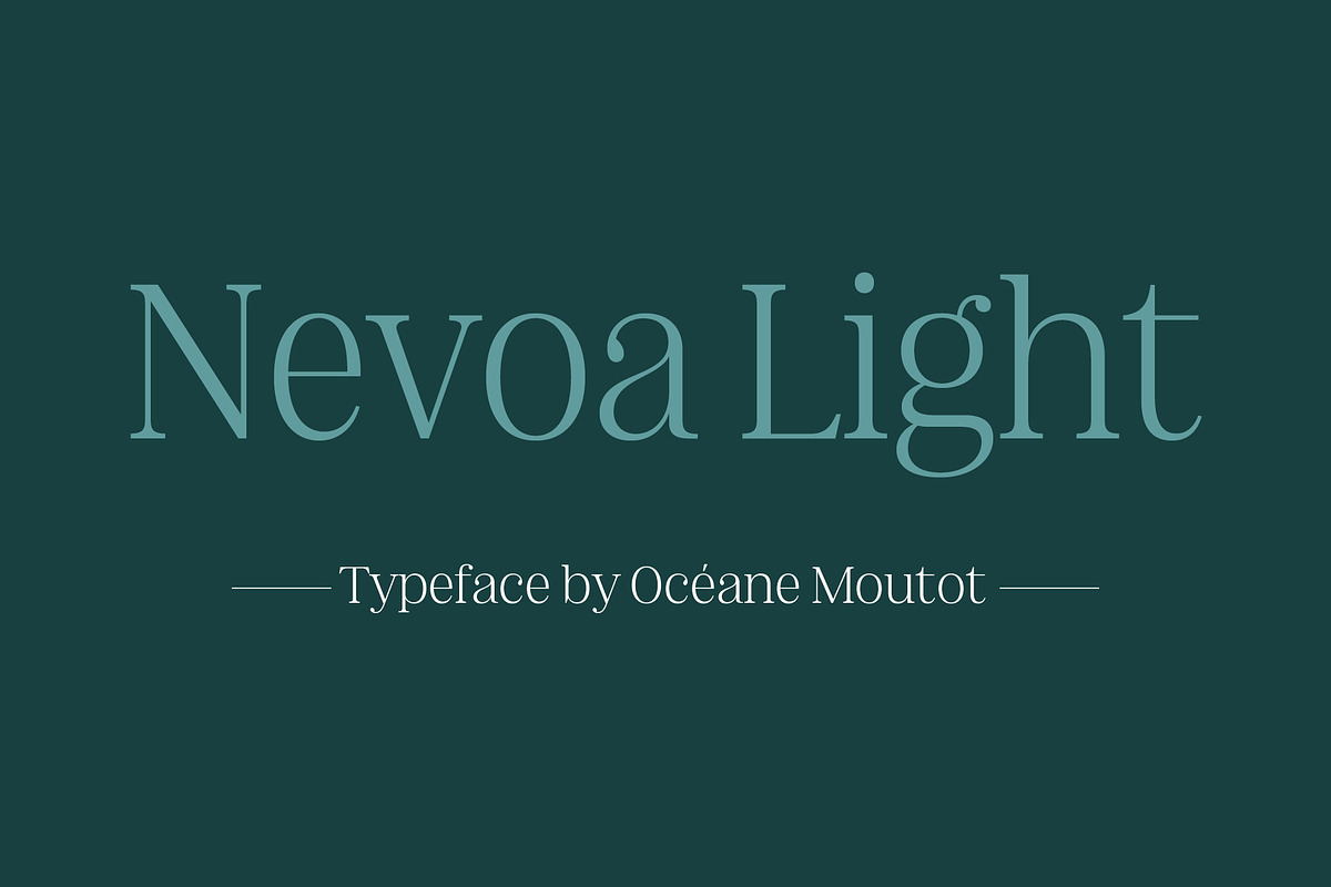 Nevoa Light, a Serif Font by OceaneM (Photo 1 of 7)