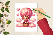 Valentine Sweet Cow Clipart Bundle, a Seasonal Illustration by Craft Nest (Thumbnail 4 of 5)