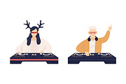 People make music. DJ set, a Person Illustration by Good Studio (Thumbnail 5 of 5)