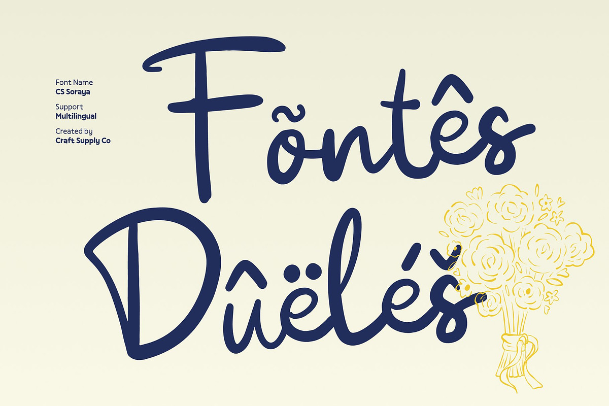 CS Soraya – Handwritten Script, a Script Font by Craft Supply Co. (Photo 7 of 8)