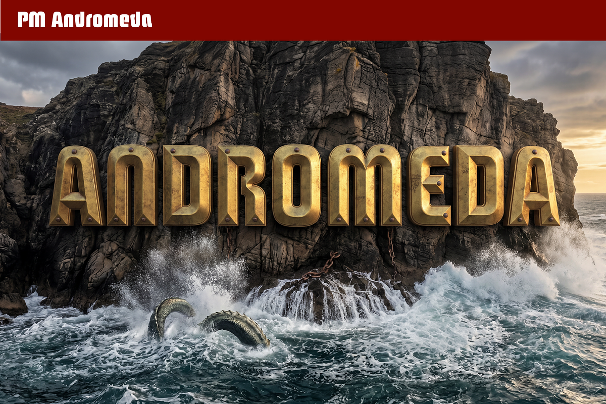 PM Andromeda Sci-Fi & Fantasy Font, a Sans Serif Font by Paper Moon Graphic Supply (Photo 3 of 6)
