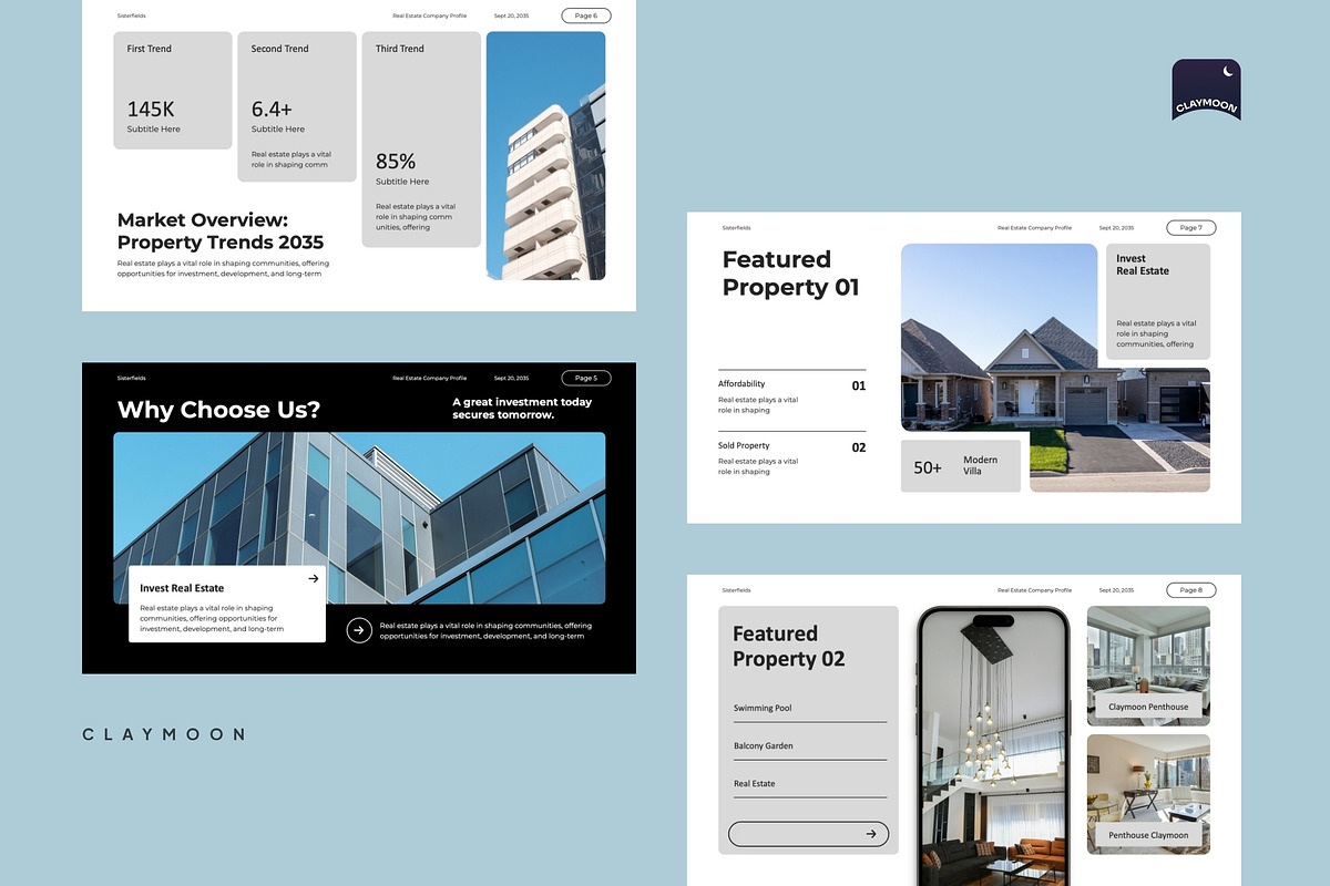 Real Estate Company Profile, a Presentation Template by Claymoon Lab (Photo 4 of 7)