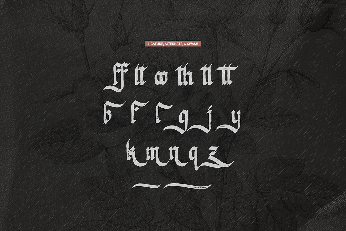 Sylterina | Blackletter Typeface, a Blackletter Font by Denustudios (Photo 11 of 12)