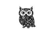 Cute Owl Silhouette Bundle, an Illustration by yasushie (Thumbnail 8 of 31)