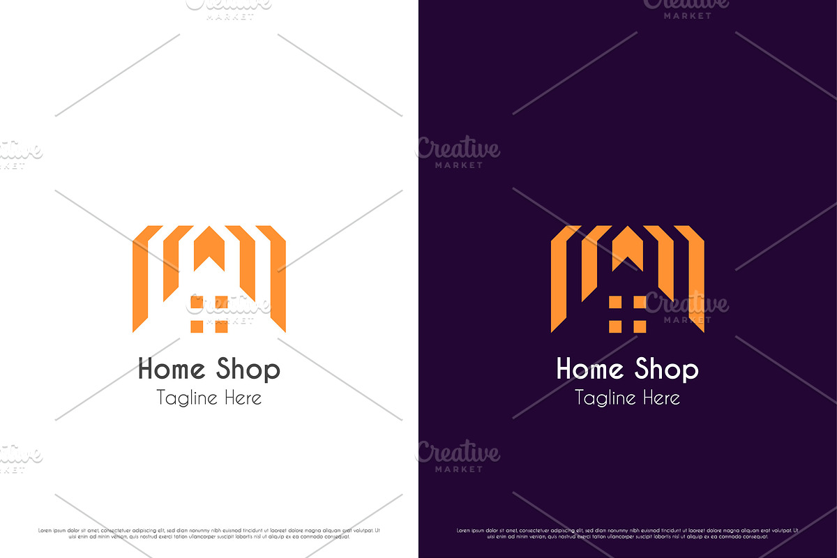 Home Shop market Logo Design Icon, a Branding & Logo Template by Morvana Crew