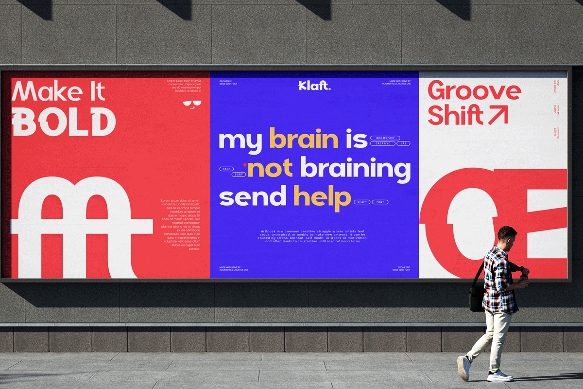 Klaft – Modern Bold Sans Serif Font, a Sans Serif Font by roomspace creative lab (Photo 9 of 14)