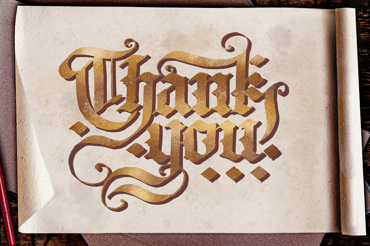 Medieval Manuscript Creator Kit, a Brush Add-On by Letter Elfa Studio (Photo 9 of 9)