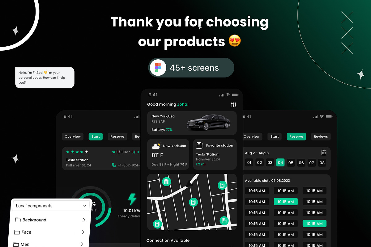 EVCharge Link - EV Charging Apps UI, an UI Kit Template by Muhammad_Ahmad (Photo 4 of 4)