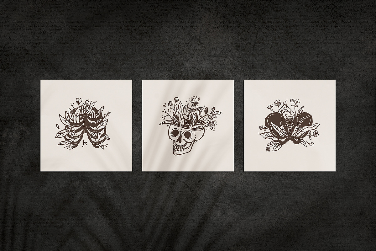 Magic Floral Icons, a Decorative Illustration by alexrockheart (Photo 9 of 10)