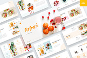 Refresh - Food Google Slides, a Presentation Template by BeadyLab (Thumbnail 1 of 5)