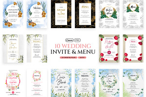 Mely | Wedding Invitation Kit, an Invitation Template by iDoodle Studio
