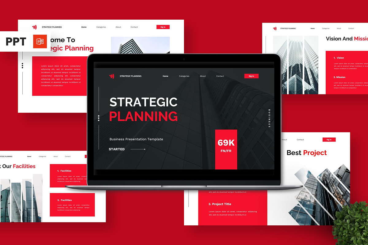 Strategic Planning - Business PPT, a Presentation Template by Deepslide Studio (Photo 1 of 6)