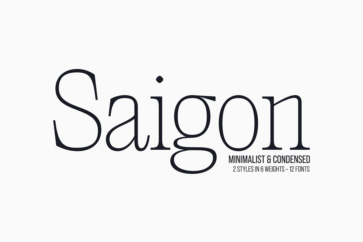 Saigon - Editorial Serif Typeface, a Serif Font by The Paper Town (Photo 1 of 16)