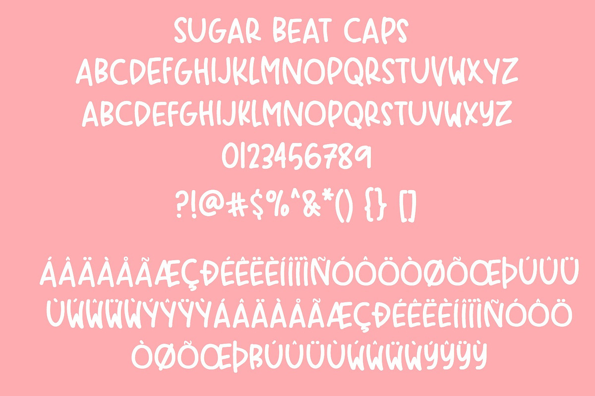 NEW! Sugar Beat Handwritten Font preview 4