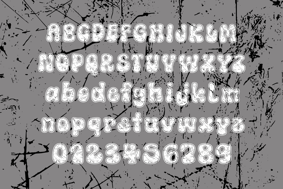 Chunky Grunge OTF PNG SVG, a Symbol Font by DREAMs Soul G. (Photo 2 of 4)