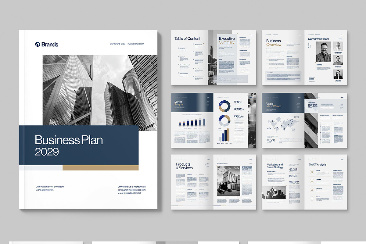 Business Plan Template, a Magazine Template by BrandPacks (Photo 6 of 6)