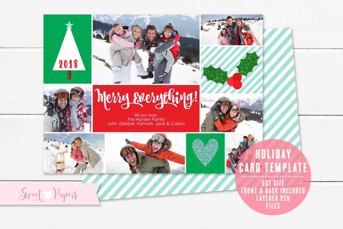 Holiday Photo Card Template, a Card Template by Sweet Papers (Photo 1 of 2)