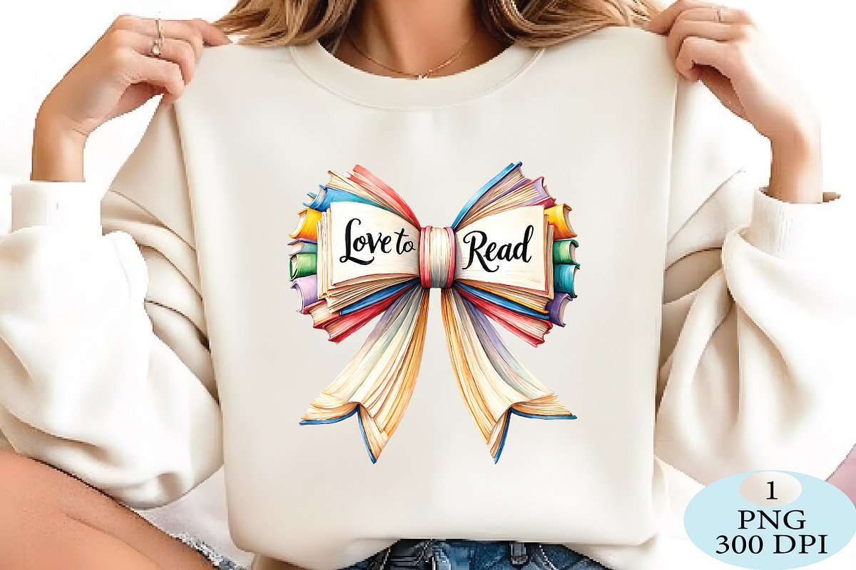 Love to Read Book Bow PNG, a Seasonal Illustration by Daily.Designs (Photo 2 of 5)