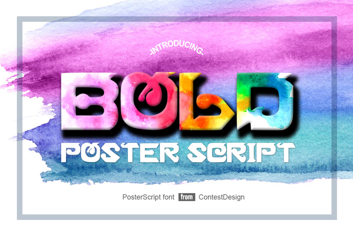 PosterScript New Display Font Face