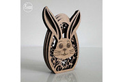Easter Eggs Bundle Layered Templates, a Templates & Theme by LaserCutano (Thumbnail 3 of 7)