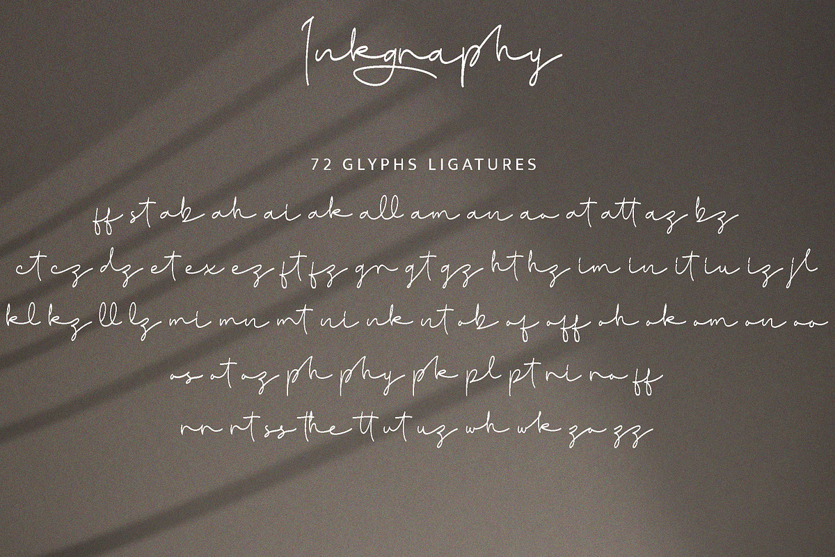 Inkgraphy Handwritten Script Font, a Script Font by MJtypefoundry (Photo 10 of 10)