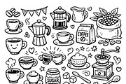 Cute doodle cartoon coffee shop, a Food Illustration by Voodz_shop (Thumbnail 3 of 3)